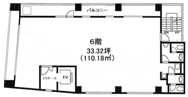 ハニー小伝馬町ビル6F 間取り図