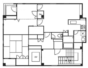 グローバル横浜元町4F 間取り図