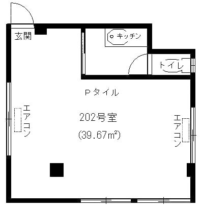 柳生ビル202 間取り図