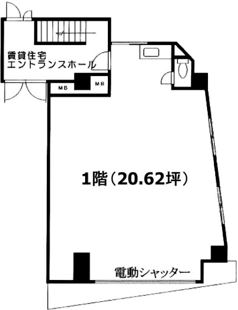 スガワビル1F 間取り図