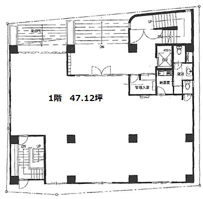 市ヶ谷リンデンビル1F 間取り図