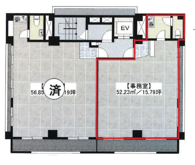 大堀ビル601 間取り図