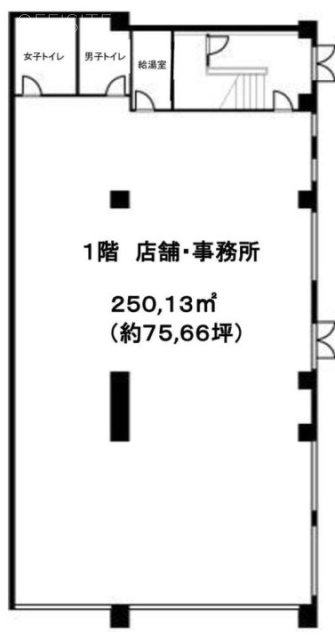 UR都市機構前原2丁目市街地住宅ビル1F 間取り図