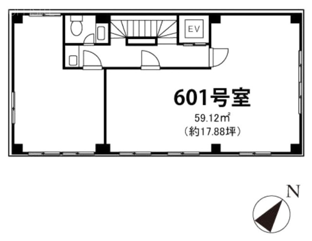 ワコーレ新宿第二ビル601 間取り図