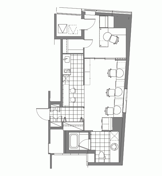 ビュロー銀座ビル1001 間取り図