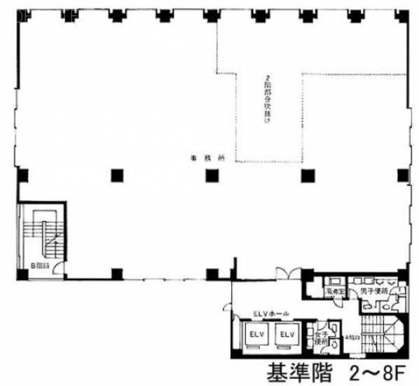 松岡田村町ビル2F 間取り図