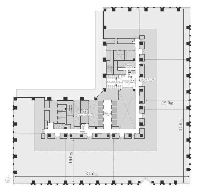 赤坂トラストタワー7F 間取り図