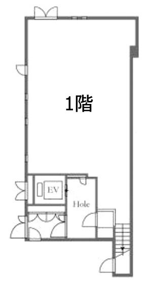 熊崎ビル1F 間取り図