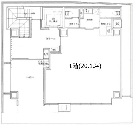 美倉ビル1F 間取り図