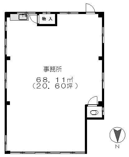 亀井ビル1F 間取り図