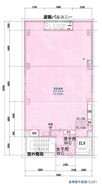 読売銀座3丁目ビル6F 間取り図