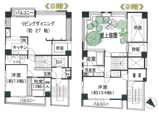 シルバードビル801 間取り図