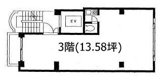 麻布矢野ビル3F 間取り図