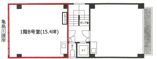 第3高野ビルB 間取り図