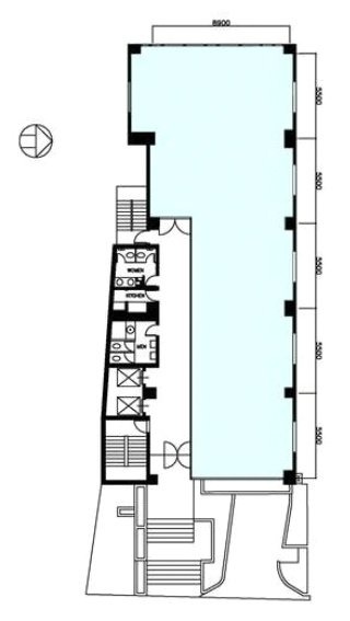 ハリファックス芝ビル1F 間取り図