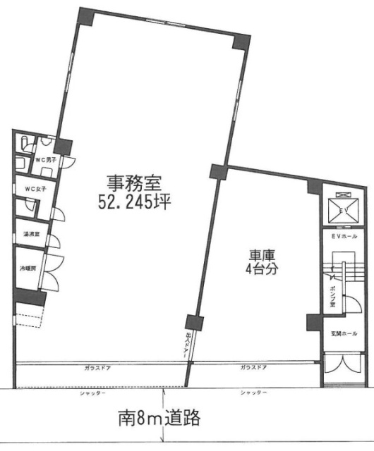 ヤシマ日本橋ビル1F 間取り図