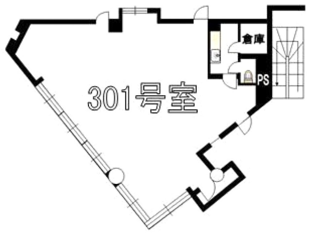 赤坂シャレーⅡ301 間取り図