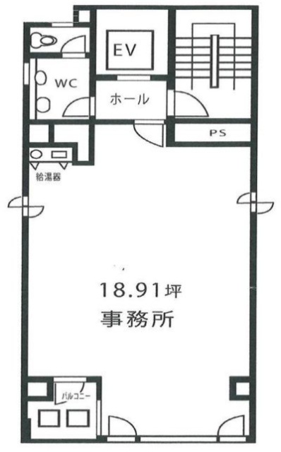 S&Uビル3F 間取り図