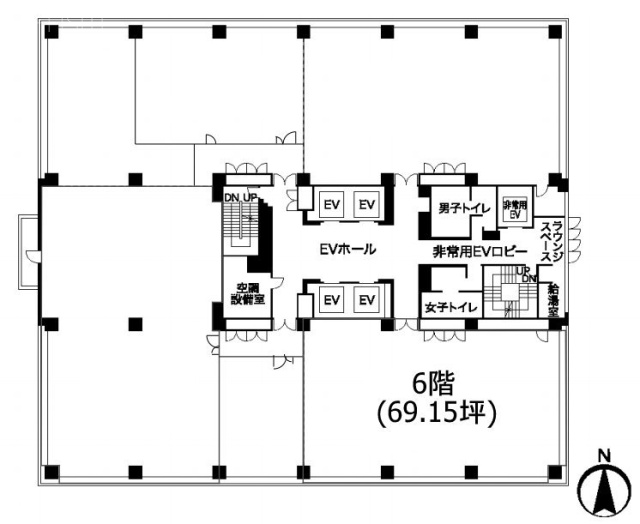 パシフィックマークス横浜イースト6F 間取り図