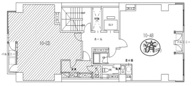 横浜パークサイド関内10F 間取り図