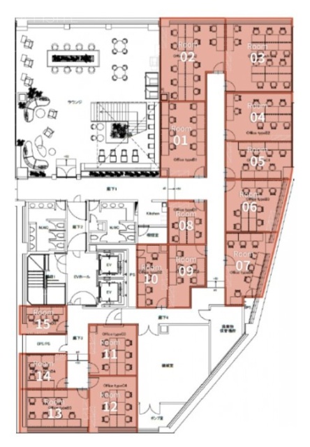 X-BASE SHIBUYAB1F 間取り図