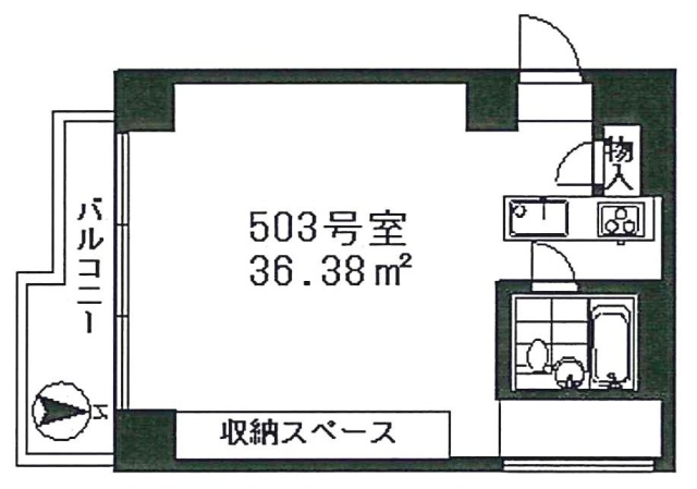 リッツパラシオ503 間取り図