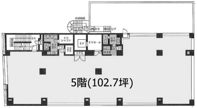 桂ビル5F 間取り図