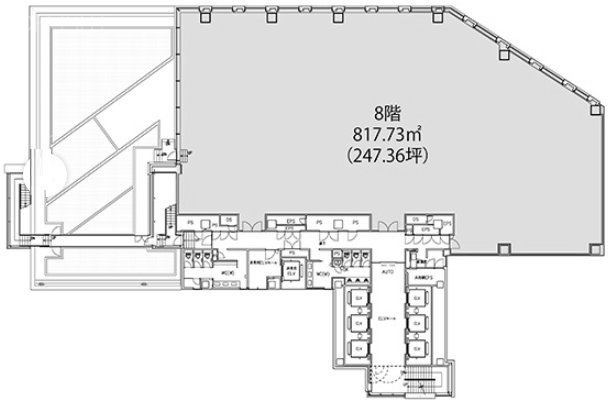 新目黒東急ビル8F 間取り図