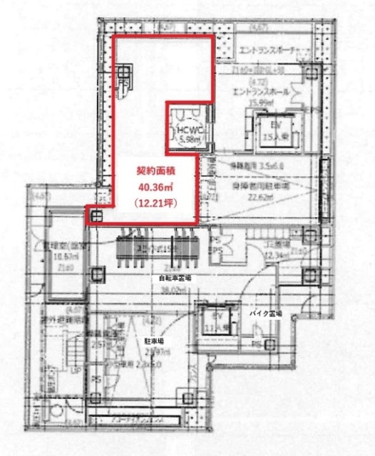 K方南ビル1F 間取り図