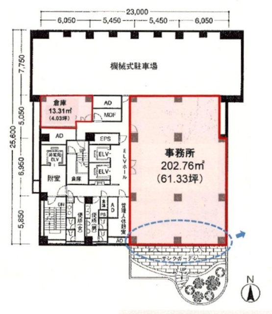 池袋青柳ビルB1F 間取り図