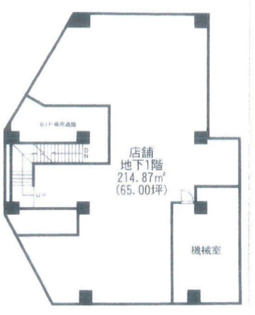 新宿カドビルB1F 間取り図