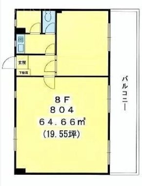 秀和南青山レジデンス804 間取り図