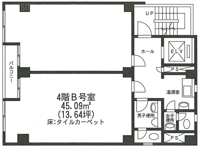 新橋SSビルB 間取り図