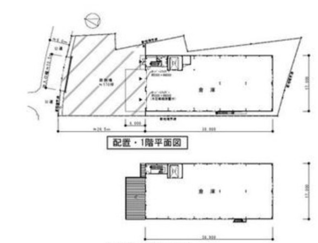 上鶴間80号ビル1F～2F 間取り図