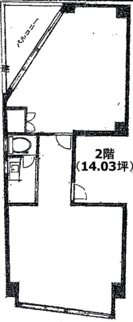 安達ビル2F 間取り図