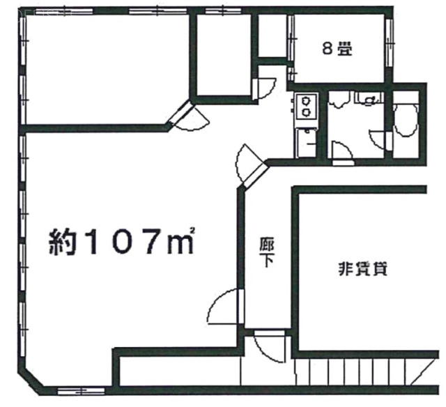 ショーデンビル2F 間取り図