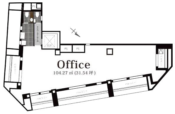 銀座スイムビル9F 間取り図