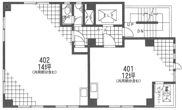 第2スヂノビル401 間取り図
