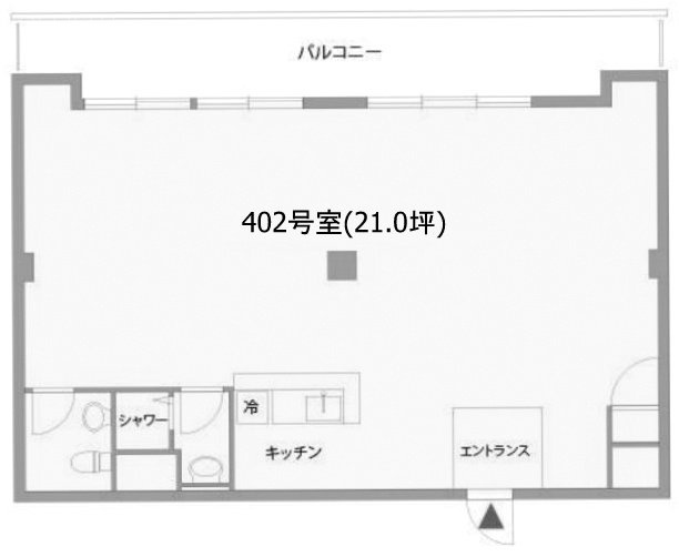 フラット青山402 間取り図
