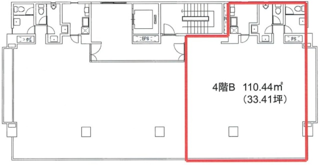 湊町日本橋ビルB 間取り図