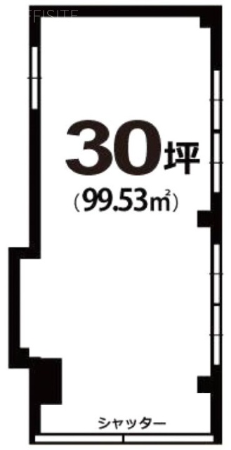 フラットイナガキビル1F 間取り図