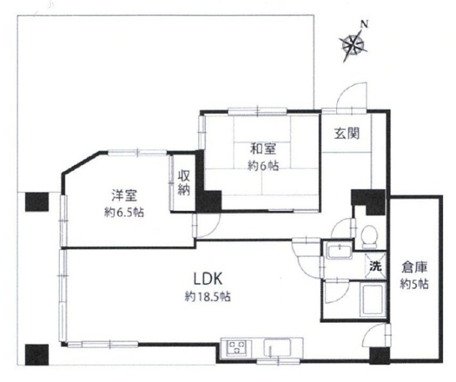 第一小林ビル101 間取り図