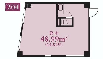 東豊エステートビル204 間取り図