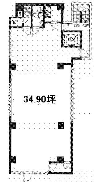エスツウィン新宿ビル4F 間取り図