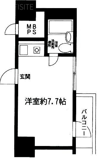 サンパレス新宿909 間取り図