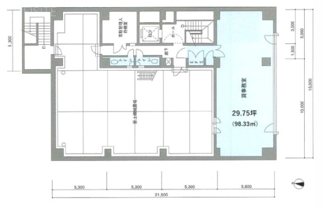 渋谷ハイウェービル10F 間取り図