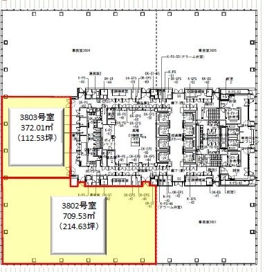 グラントウキョウノースタワー3802 間取り図