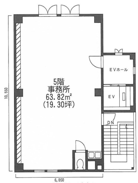 高輪ヒラタビル5F 間取り図