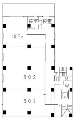 共同ビル小伝馬町駅前803 間取り図