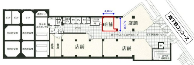 オリックス赤坂2丁目ビルB2F 間取り図